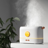 Umidificator de aer cu flacără, difuzor de uleiuri esențiale pentru aromaterapie, aparat de ceață rece Fogger, lampă cu flacără pentru aromaterapie, difuzor pentru decorarea interioară