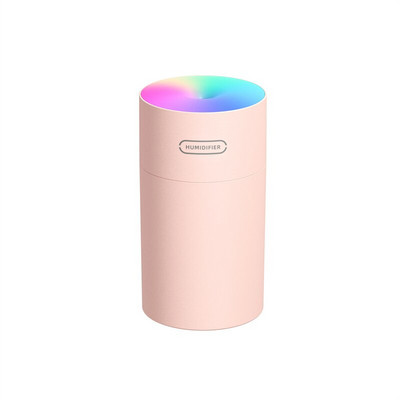 270 ml-es hordozható elektromos párásító USB ultrahangos aroma olajdiffúzor Cool Mist permetező színes fénnyel otthoni autóhoz