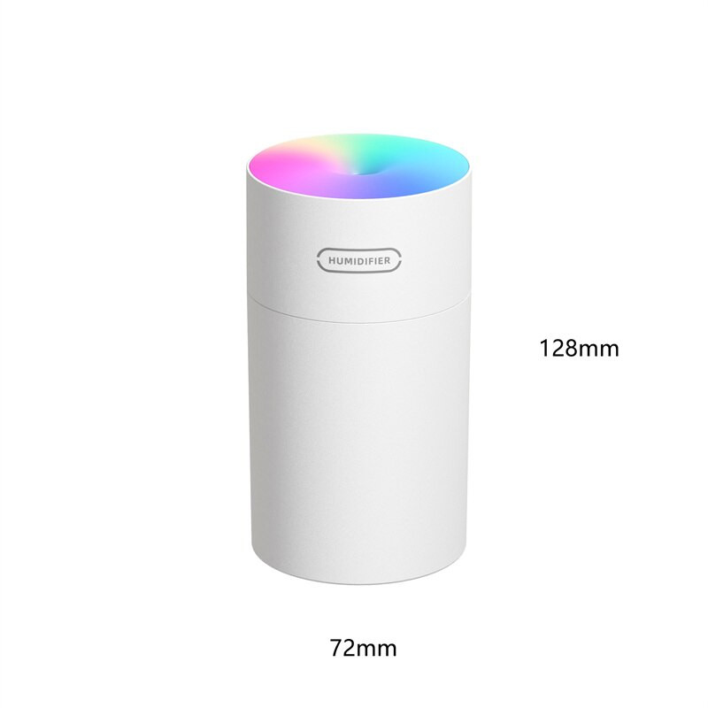 270 ml-es hordozható elektromos párásító USB ultrahangos aroma olajdiffúzor Cool Mist permetező színes fénnyel otthoni autóhoz
