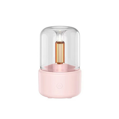 260 ml Candlelight Aroma Diffuser Φορητός USB Electric Air Humidifier Cool Mist Maker Essential Oil Diffuser with LED NightLight