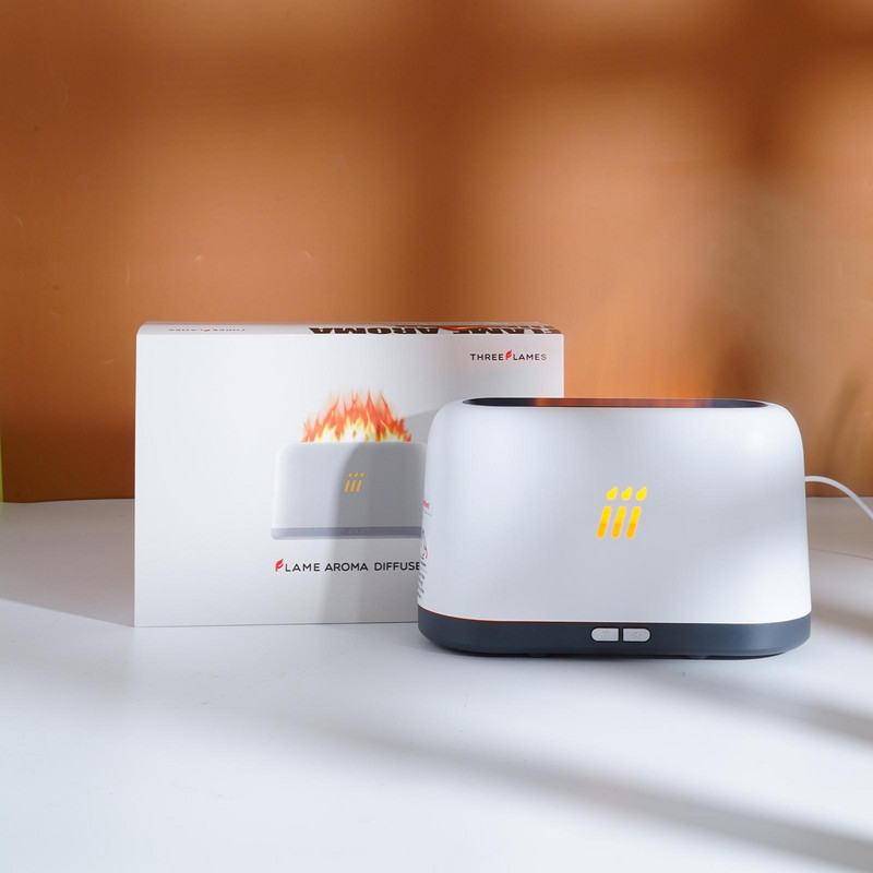 Usb Essential Oil Diffuser Simulation Flame Ultrasonic Air Sleep Freshener Soothe New Home Office Atomizer Fragrance Humidi P8p0