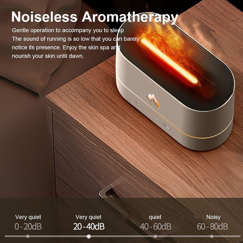 Umidificator de aer de 250 ml Difuzor de ulei esențial de încărcare Pulverizator de masă pentru birou Oprire automată Atomizor Atomizor alb