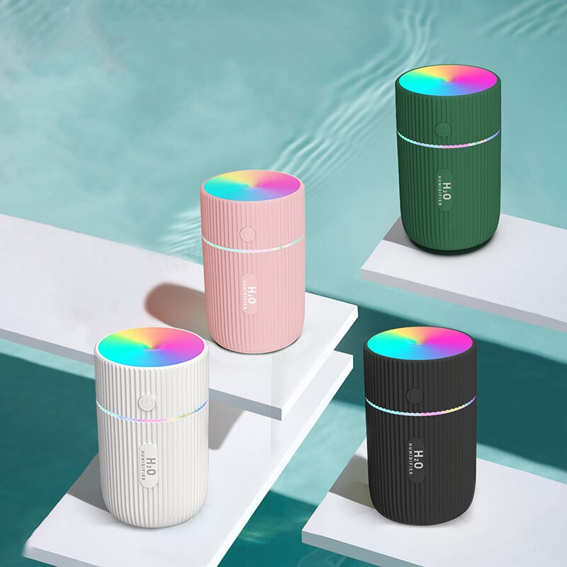 Φορητός υγραντήρας 300ml USB Ultrasonic Dazzle Cup Aroma Diffuser Cool Mist Maker Υγραντήρας αέρα με ρομαντικό φως