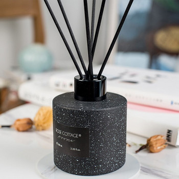 100ml Reed Diffuser with Stripe/Pots Συσκευασία, Αιθέριο Έλαιο Φυτικού Λευκό Τσάι, Summer Lily, Shangri-la Home άρωμα για το σπίτι