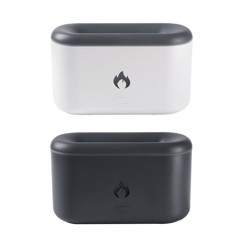 Flame Air Humidifier Aromatherapy Essential Oil Diffuser Cool Mist Maker Fogger Aromatherapy Flame Lamp Difusor for Home Decor