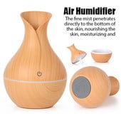 Home Aroma Essential Oil Diffuser 130ML Ultrasonic USB Cool Mist Sprayer Wood Grain Vase Electric Aromatherapy Diffuser for Car