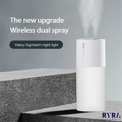 400ml Mini Car Humidifier Dual Spray Mist Sprayer Μικρός επιτραπέζιος διαχύτης αρωματοθεραπείας Steam Night Light Παιδικός Υγραντήρας Υπνοδωματίου