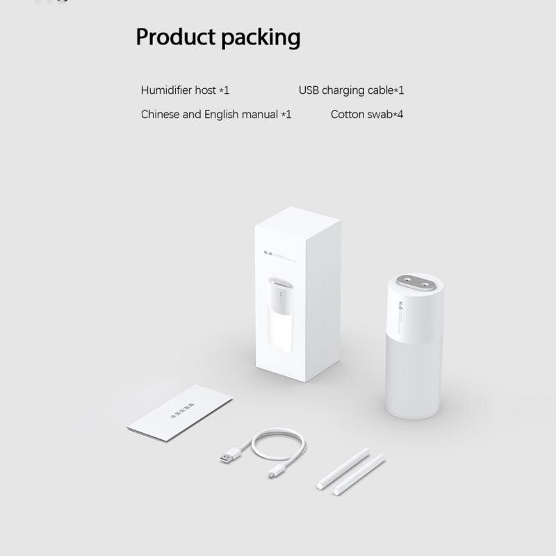 400 ml-es légpárásító USB újratölthető vezeték nélküli kettős permetezős aromaterápiás vízköd diffúzor könnyű kis némító légpárásító