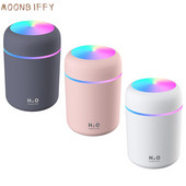 300Ml Mini Humidifer Aroma Essential Oil Diffuser with LED Bulb USB Mist Maker Υγραντήρες αρωματοθεραπείας για οικιακό αυτοκίνητο