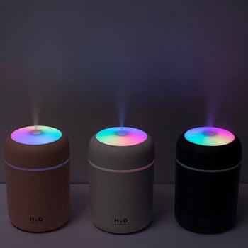 300Ml Mini Humidifer Aroma Essential Oil Diffuser with LED Bulb USB Mist Maker Υγραντήρες αρωματοθεραπείας για οικιακό αυτοκίνητο