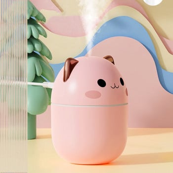 Υγραντήρας αέρα 200 ml Cute Kawaiil Aroma Diffuser with Night Light Cool Mist for Home Car Plants Purifier Humificador