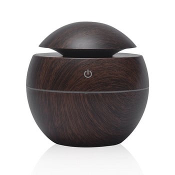 Мини овлажнител за въздух USB ултразвуков ароматен дифузор Wood Grain USB Light Електрически дифузор за етерично масло за домашна ароматерапия