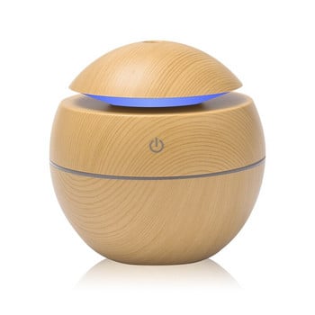 Mini Air Humidifier USB Ultrasonic Aroma Diffuser Wood Grain USB Light Electric Essential Oil Diffuser for Home Aromatherapy