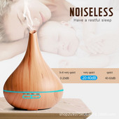 Aromatinis drėkintuvas eteriniam aliejui Didelio kambario difuzoriaus rinkinys su 10 eterinių aliejų, Aromaterapijos ultragarsiniai 550 ml difuzoriai, skirti E