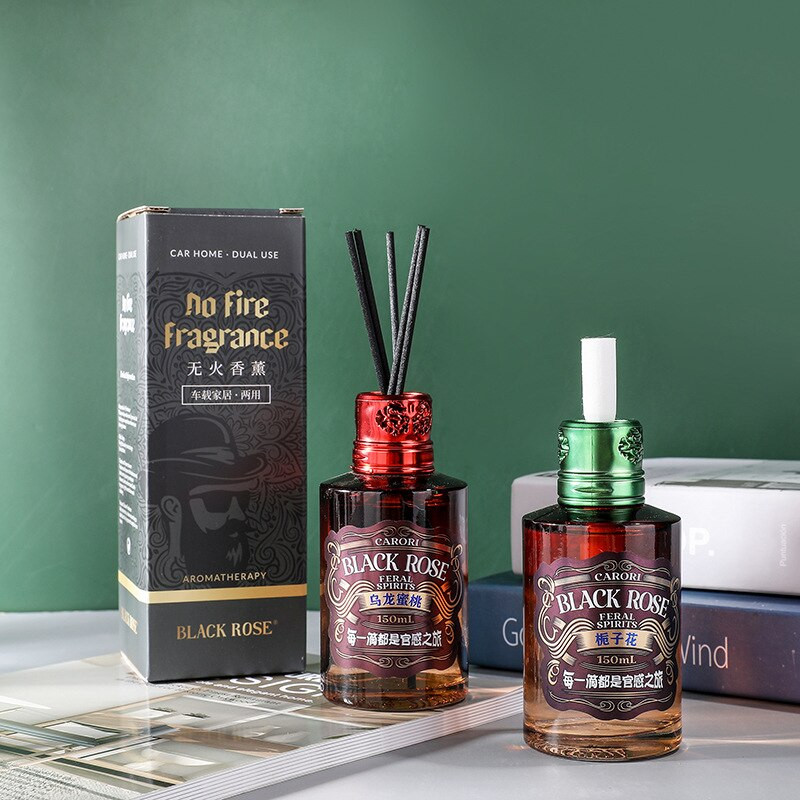 150 ml No Fire Aromaterápiás diffúzor White Peach Oolong, Tibetan Black Gránátalma, Shangri-la, Gardenia Otthoni Autós Légfrissítő