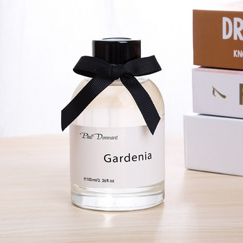 100ml Διακόσμηση σπιτιού Gardenia Smell Reed Diffuser with Black Rattan Sticks and Dried Flower House Perfum Home άρωμα