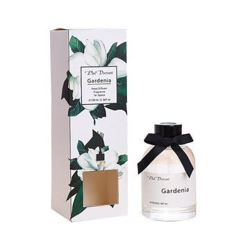 100ml Διακόσμηση σπιτιού Gardenia Smell Reed Diffuser with Black Rattan Sticks and Dried Flower House Perfum Home άρωμα