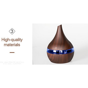 Usb Humidifier Electric Aroma Air Diffuser Wood Grain Ultrasonic ​Air Humidifier Essential Oil Aromatherapy Cool Mist Maker
