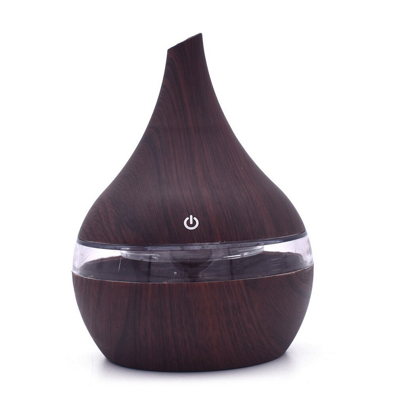Usb Humidifier Electric Aroma Air Diffuser Wood Grain Ultrasonic ​Air Humidifier Essential Oil Aromatherapy Cool Mist Maker