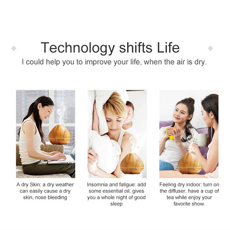 Ovlaživač zraka Difuzor eteričnog ulja Aroma Ultrazvučni aparat za stvaranje magle Mirisi za dom Aromaterapija Humificador Cloudy Vibe 500 ml