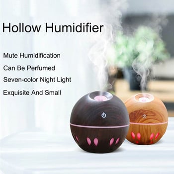 400ml Aromatherapy Oil Humidifier Air Remote Control Aroma Xiomi Air Humidifier Wood Grain Led Aroma Aromatherapy Diffuser