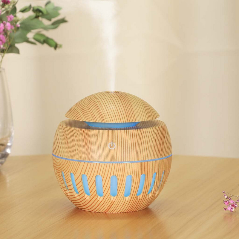 Neuer Humidifier Aroma Oil Diffuser Essential Ultrasonic Wood Grain Air Humidifier Usb Mist Maker Aromatherapy Diffuser