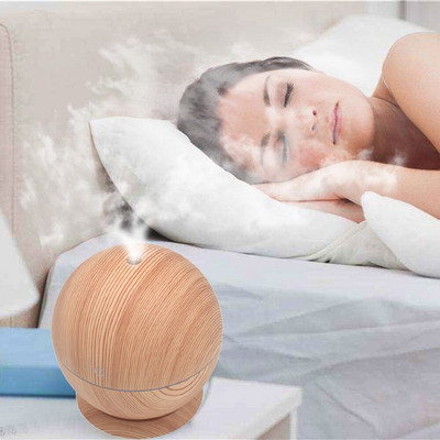 Υγραντήρας αέρα Electric Aroma Diffuser Aromatherapy Diffuser Wood Grain Oil Mist Maker Σετ ομίχλης καθαρισμού διάχυσης