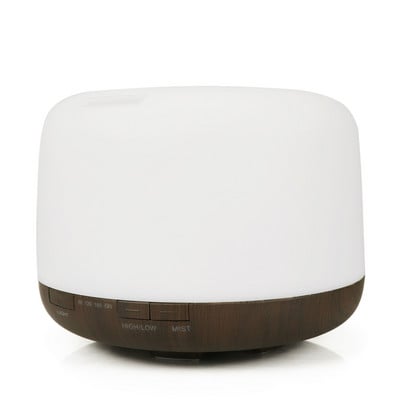 Légpárásító Illóolaj Diffúzor 500ml Ultrahangos Cool Mist Maker Fogger Párásító Led Lámpa Aroma Diffúzor Elektromos