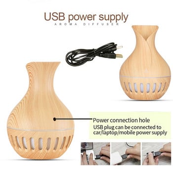 Usb Mini Air Humidifier Aroma Diffuser Remote Control Xiomi Humidifier Wood Grain Mist Maker Aromatherapy Purifier για το σπίτι