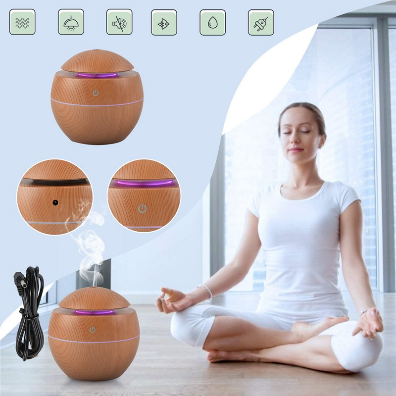 200ml Mini Ultrasonic Air Humidifer For Home Aroma Essential Oil Diffuser Usb Car Mist Maker Aromatherapy Humidifiers