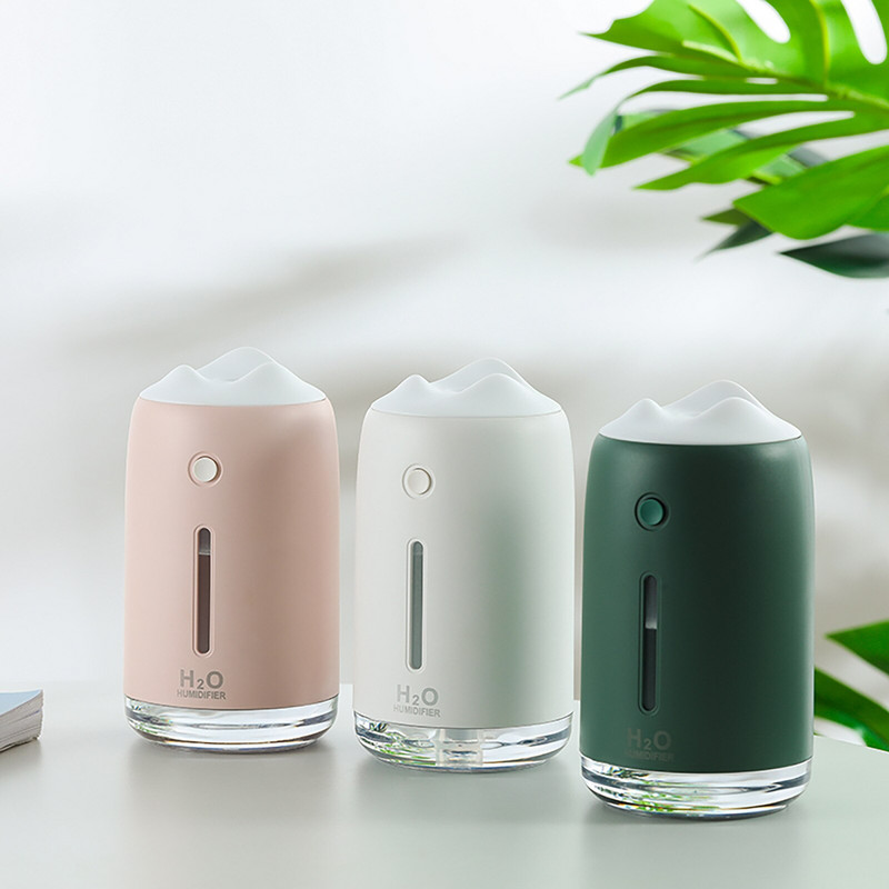 Spalvingas oro drėkintuvas mini ultragarsinis USB eterinių aliejų difuzorius automobilinis valytuvas Aroma Anijonų dulksnos gaminimo šviesos diodų difuzorių rinkiniai