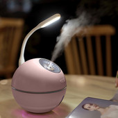 Επαναφορτιζόμενος υγραντήρας Σίγαση Colorful Lighting Air Household Ultrasonic Diffuser Humidifier Aromatherapy for Office Home