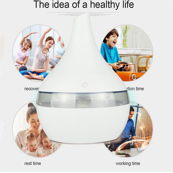 Electric Air Humidifier Ultrasonic Wood Grain Humidificador Diffuser Essential Aroma Oils Aromatherapy Mist Diffuser Maker