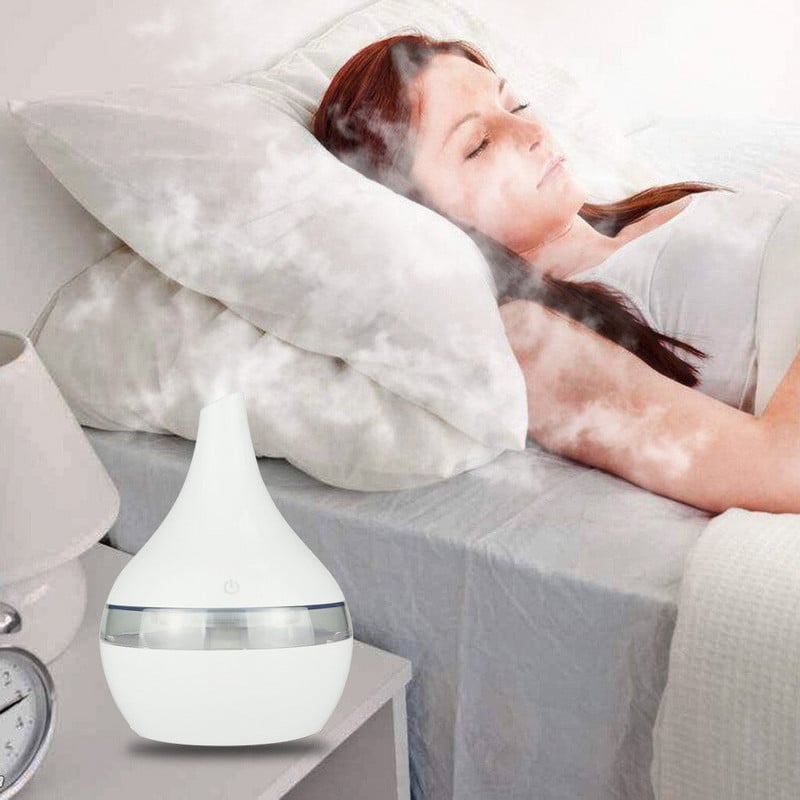 Electric Air Humidifier Ultrasonic Wood Grain Humidificador Diffuser Essential Aroma Oils Aromatherapy Mist Diffuser Maker