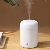 USB párásító hordozható ultrahangos aroma diffúzor Cool Mist Maker légpárásító légtisztító könnyű autós otthoni 300 ml