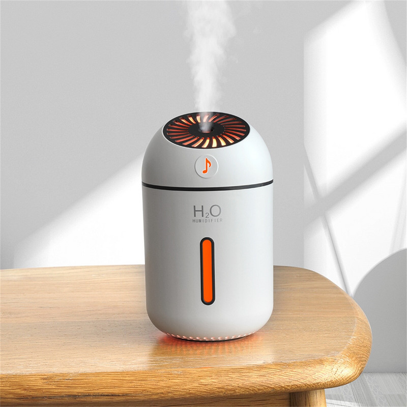 2l-es fúvókás légpárásító illóolajos aromadiffúzor Led fénnyel Ultrahangos párásítókkal aromaterápiás náddiffúzor
