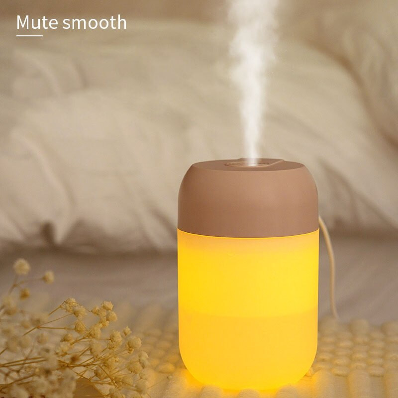 260 ml légpárásító ultrahangos mini aromaterápiás diffúzor hordozható permetező USB illóolaj porlasztó LED lámpa otthoni autóhoz