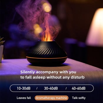 Flame Aroma Humidifier Colorful Diffuser φορητός υγραντήρας αέρα με Essence Home Fragrance Essential Διακόσμηση σαλονιού