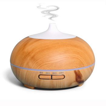 Electric Air Humidifier Ultrasonic Wood Grain Humidificador Diffuser Essential Aroma Oils Aromatherapy Diffuser Mist Maker 300ml