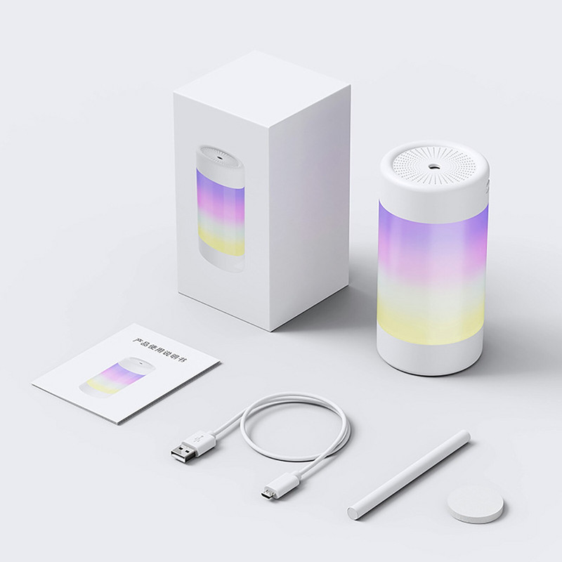 Umidificator de aer cu ultrasunete de înaltă calitate, 300 ml, difuzor de uleiuri esențiale de aromă, pentru casa, mașină, aparat de ceață usb, cu lampă de noapte LED