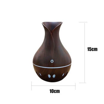 130ml Air Aroma Essential Oil Diffuser Usb Ultrasonic Humidifier with Wood Grain 7 Color Led Light Office Home Humidifier