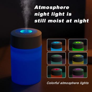 Διακόσμηση σπιτιού Υγραντήρας αέρα USB Ultrasonic 280ML LED Mini Diffuser αιθέριου ελαίου Καθαριστής ομίχλης αυτοκινήτου με ρομαντικό φως