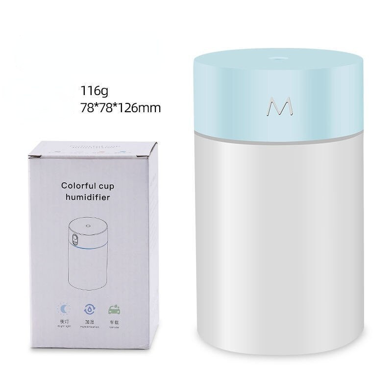 260 ml oro drėkintuvas ultragarsinis mini aromaterapinis difuzorius nešiojamasis purkštuvas USB eterinių aliejų purkštuvas LED lempa namų automobiliui