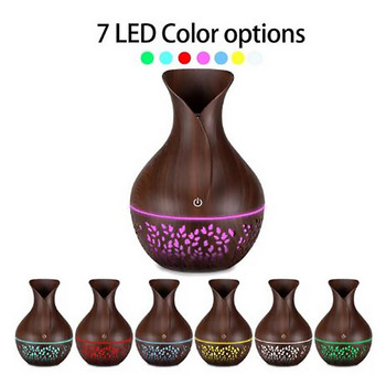 USB Humidifier Oil Diffuser Supplies Office Led Atomizer Vase Shape Home Usb Mist Maker Room Fragrance Color Option Aromatherapy
