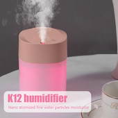400 ml légpárásító ultrahangos mini aromaterápiás diffúzor hordozható permetező USB illóolaj porlasztó LED lámpa otthoni autóhoz