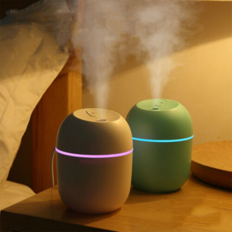 Φορητός Ultrasonic Air Humidifer Aroma Essential Oil Diffuser USB Mist Maker Aromatherapy Humidifiers 220ML