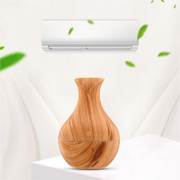 Mini Aromatherapy Air Humidifier USB Aroma Diffuser Wood Grain LED Light Touch Ultrasonic Air Humidifier Aromatherapy Mist Maker
