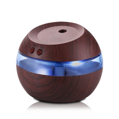 Mini Draagbare Houtnerf Luchtbevochtiger Usb Desktop Thuis Slaapkamer Supersonic Aroma Diffuser Luchtreiniger