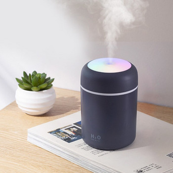 Μίνι φορητός USB Air Humidifier Aroma Diffuser Steam Cool Mist Maker Πολύχρωμο φως νυκτός για οικιακό ατμοποιητή αυτοκινήτου γραφείου