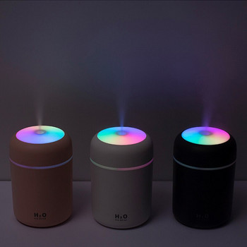 Μίνι φορητός USB Air Humidifier Aroma Diffuser Steam Cool Mist Maker Πολύχρωμο φως νυκτός για οικιακό ατμοποιητή αυτοκινήτου γραφείου
